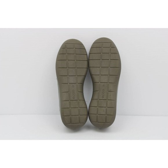 Ecco Soft 5 Slip On Shoes Women's 40 Gray Metallic Leather Cushioned Round Toe - Picture 10 of 14